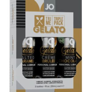 Подарочный набор вкусовых лубрикантов Tri-Me Triple Pack Gelato