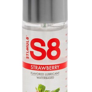 Смазка на водной основе S8 Flavored Lube со вкусом клубники - 125 мл.