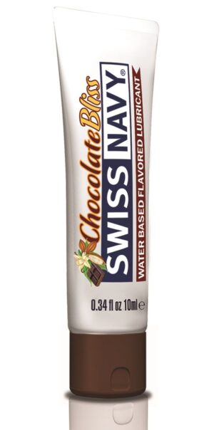 Лубрикант с ароматом шоколада Swiss Navy Chocolate Bliss Lube - 10 мл.