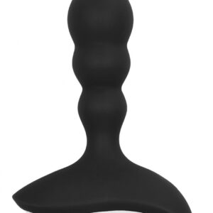 Черный массажер простаты с пультом N 78 Rechargeable Anal Stimulator - 12 см.