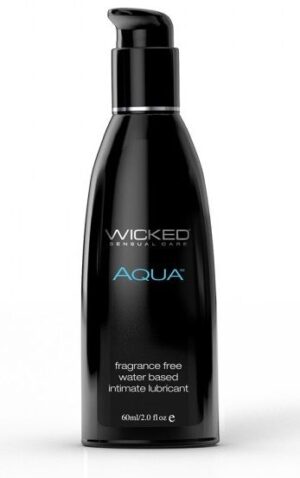 Легкий лубрикант с алоэ на водной основе Wicked AQUA - 60 мл.