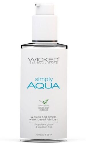 Легкий лубрикант на водной основе Wicked Simply AQUA - 70 мл.