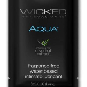 Легкий лубрикант на водной основе с алое Wicked Aqua - 3 мл.