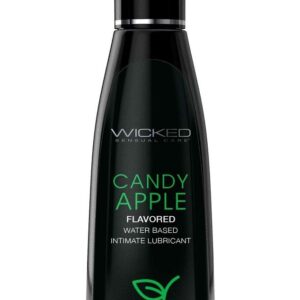 Лубрикант со вкусом сахарного яблока Wicked Aqua Candy Apple - 120 мл.