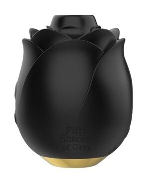 Черный клиторальный стимулятор Black Rose Silicone Clitoral Suction