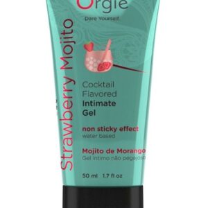 Съедобный интимный гель Orgie Lube Tube Cocktail Strawberry Mojito - 50 мл.