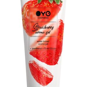 Лубрикант на водной основе OYO Aroma Gel Strawberry с ароматом клубники - 75 мл.