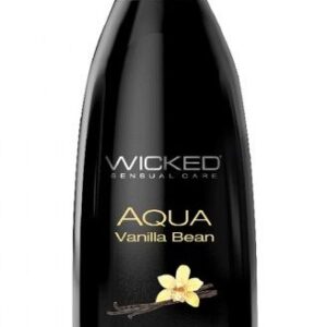 Лубрикант с ароматом ванильных бобов Wicked Aqua Vanilla Bean - 60 мл.