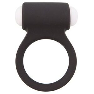 Чёрное эрекционное виброкольцо LIT-UP SILICONE STIMU RING 3 BLACK