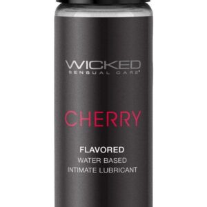 Лубрикант с ароматом сладкой вишни Wicked Aqua Cherry - 30 мл.