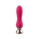 Розовый мини-вибратор Mini Vibrator с пультом ДУ - 12,5 см.