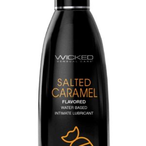 Лубрикант с ароматом соленой карамели Wicked Aqua Salted Caramel - 60 мл.