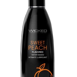 Лубрикант с ароматом спелого персика Wicked Aqua Sweet Peach - 60 мл.