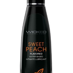 Лубрикант с ароматом спелого персика Wicked Aqua Sweet Peach - 120 мл.